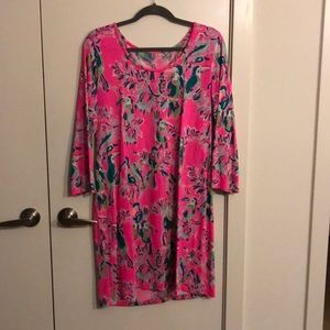 Lilly Pulitzer Toucan Can 3/4 sleeve dress